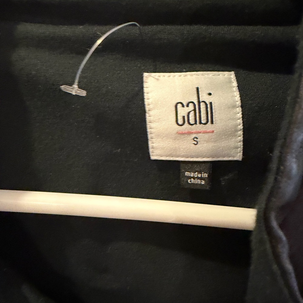 CAbi Black Asymmetrica Coat with Funnel Neck size s - Picture 3 of 3